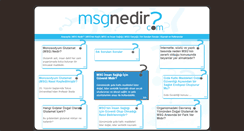 Desktop Screenshot of msgnedir.com